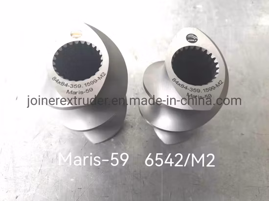 Flecha Precio más bajo Elemento de tornillo personalizado de alta calidad para extrusora de doble tornillo Elemento de tornillo de transición 3 cabezas